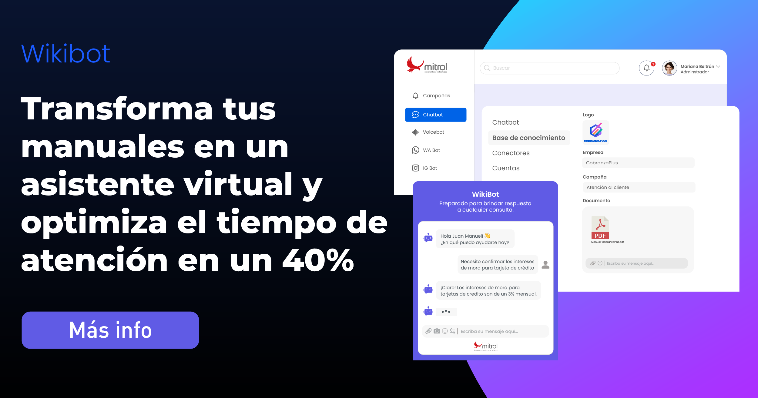 Transforma tus Manuales en un Asistente Virtual y Optimiza el Tiempo de Atención en un 40%